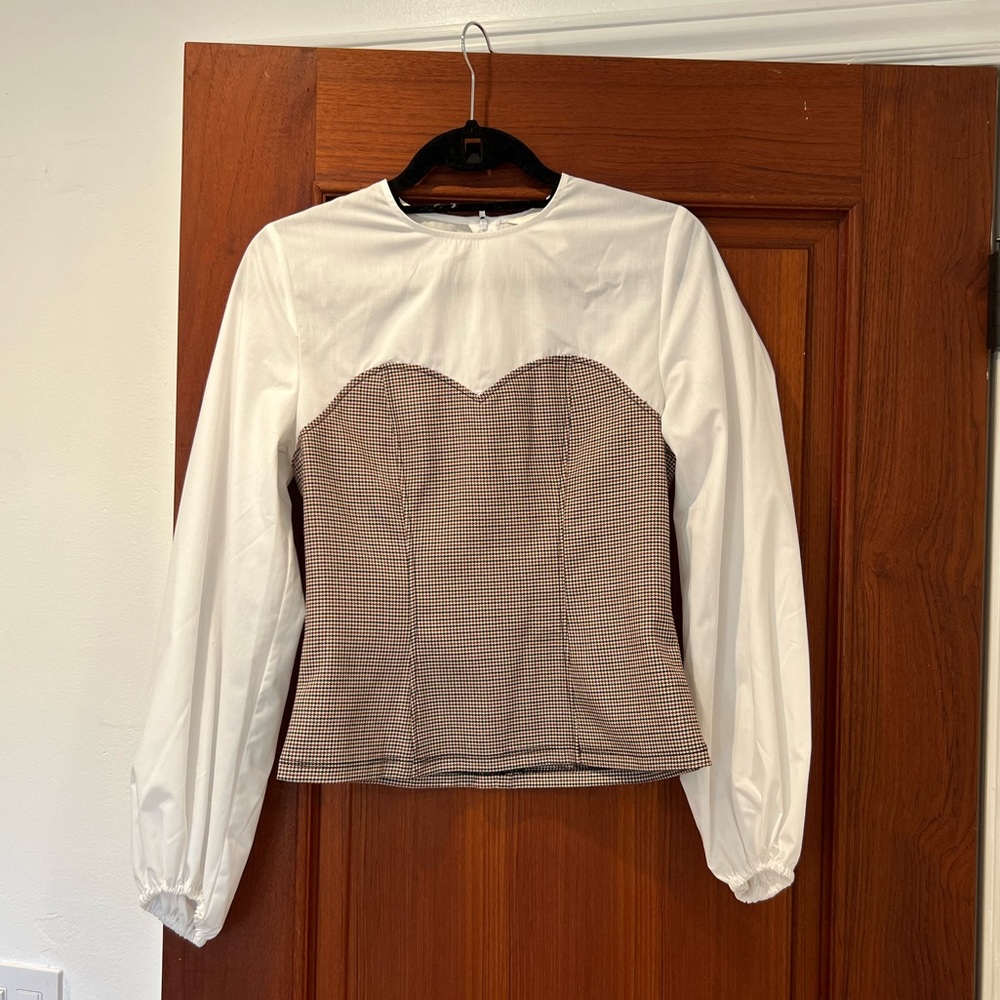 NWOT Corset White Shirt